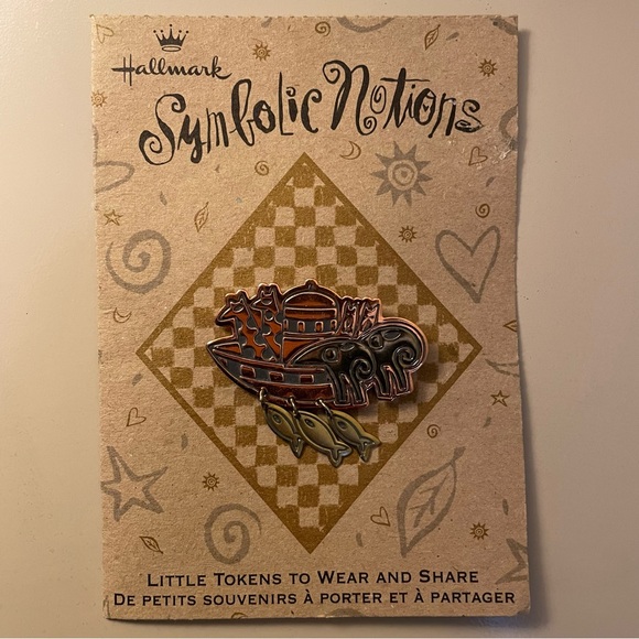 Vintage Collectible Hallmark Symbolic Notions Noah’s Ark Brooch - Picture 1 of 2